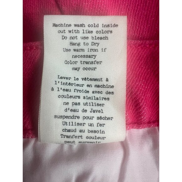 Rag & Bone Womens Bull Pink High-Rise Denim Jean Shorts  Size 26 - Picture 5 of 15